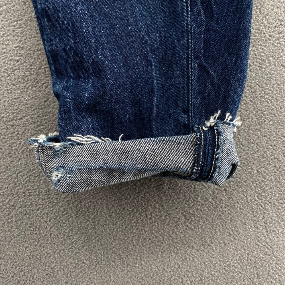 G Star Arc 3D Low Boyfriend Restored Denim Jean Womens 28 Raw Hems Distressed - Picture 6 of 16